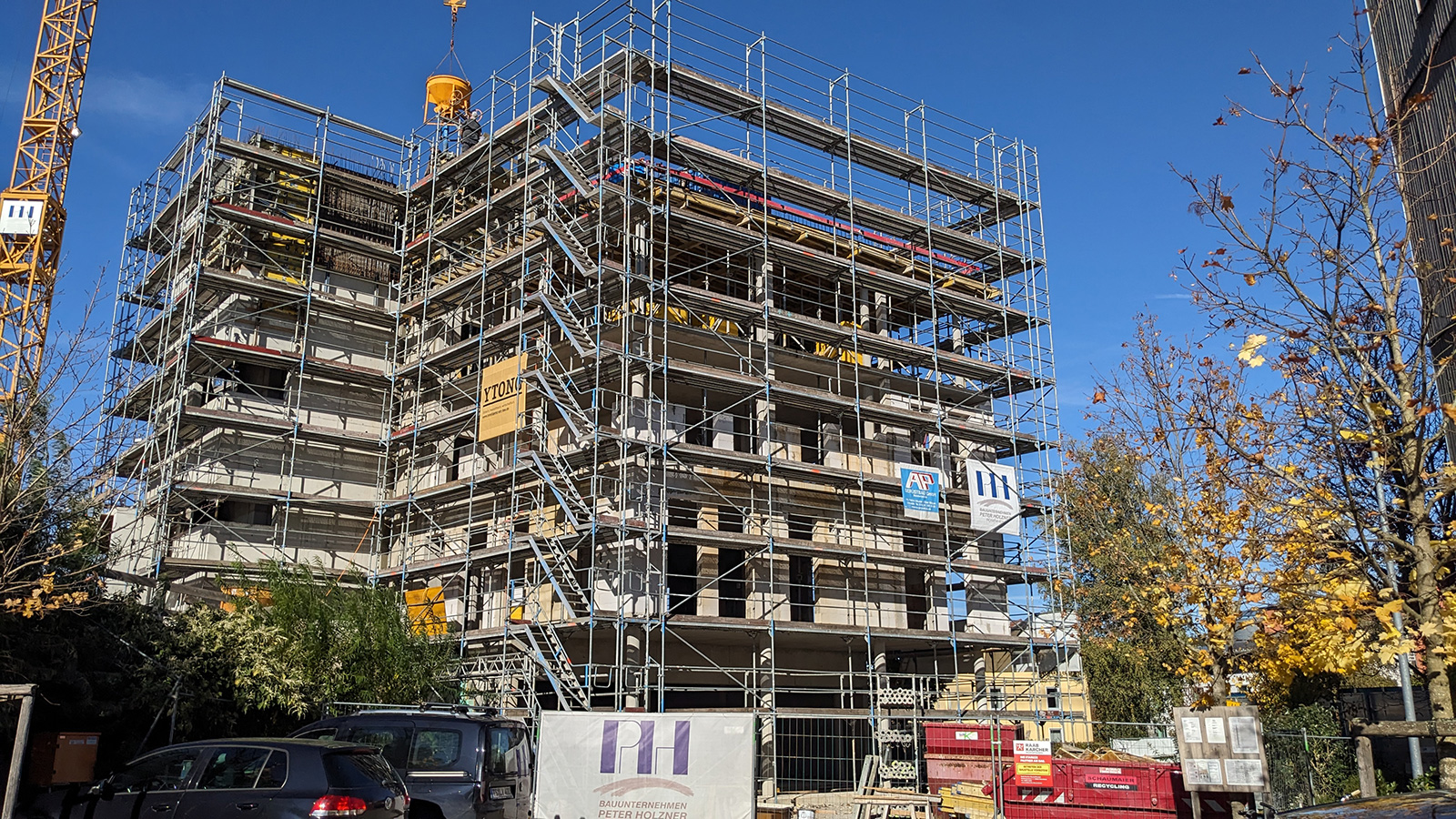 Betonbau schreitet voran