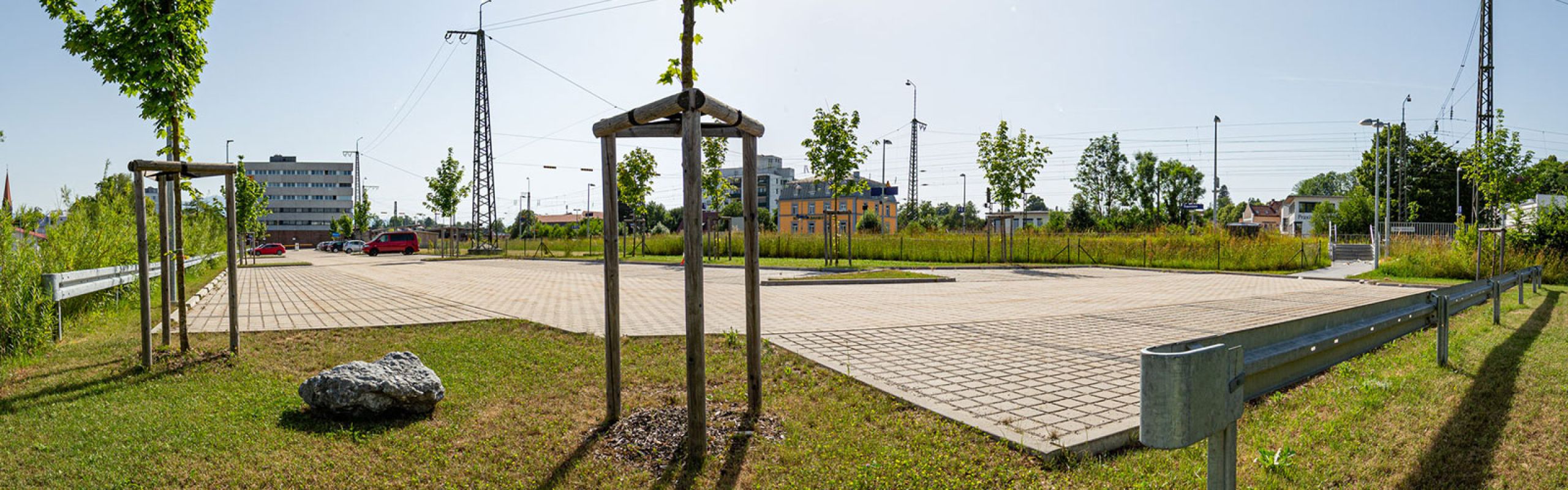 Übersichtsaufnahme vom Bahnhof Traunstein